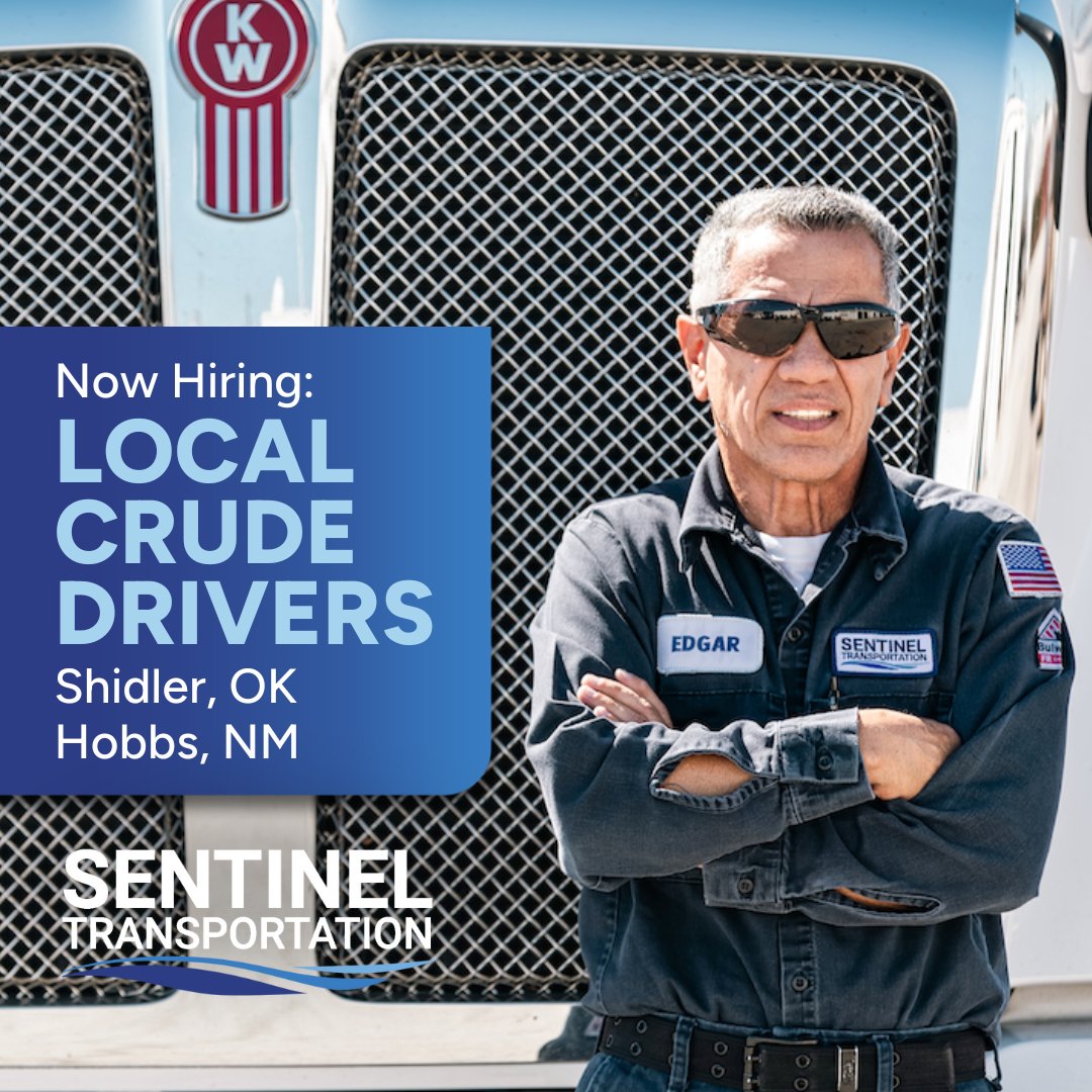 sentinel_trans's tweet photo. Experienced Tanker Drivers, get home daily with our Local Crude positions in Hobbs, NM & Shidler, OK ► https://t.co/AwrPOFLfrI
Move over to great pay, bonuses & benefits today!
#tankerdriverjobs #hazmatdriverjobs #SentinelTransportation https://t.co/FCQkbFZXSq