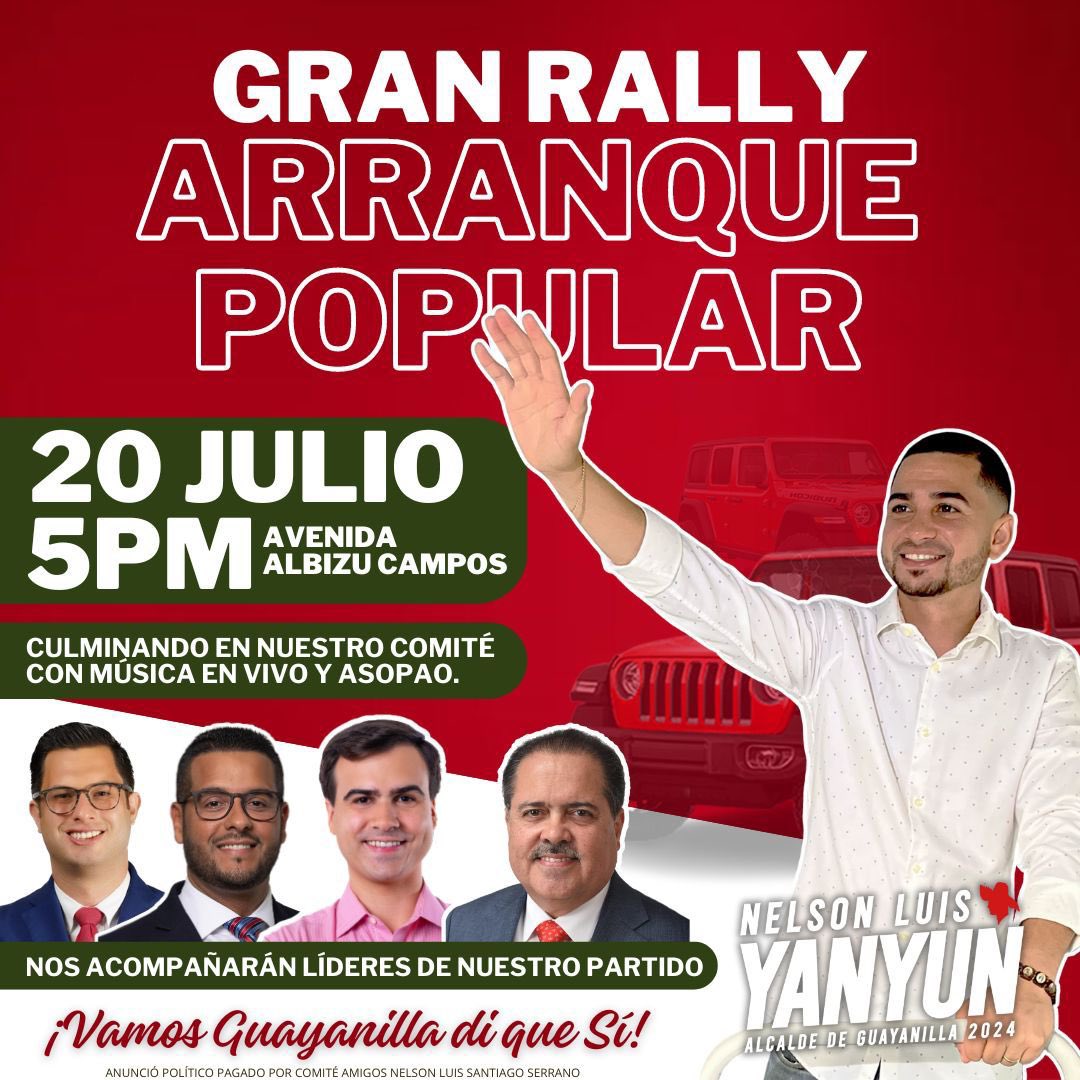 jmortizpr's tweet photo. ¡Nos vemos esta tarde en Guayanilla! https://t.co/gwiYPbHAha