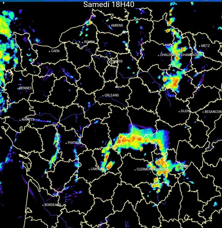 meteovillages's tweet photo. 🌩️📡 L'épisode orageux débute actuellement en Auvergne Rhône-Alpes.
Quelques #supercellules très venteuses (100 à 105 km/h) se développent sur le dép. de la Loire.
Les supercellules ayant concerné l'Auvergne s'évacuent par le nord.
Voici l'évolution de la stimulation (1/--) ⤵️ https://t.co/VhKBCVDfRW