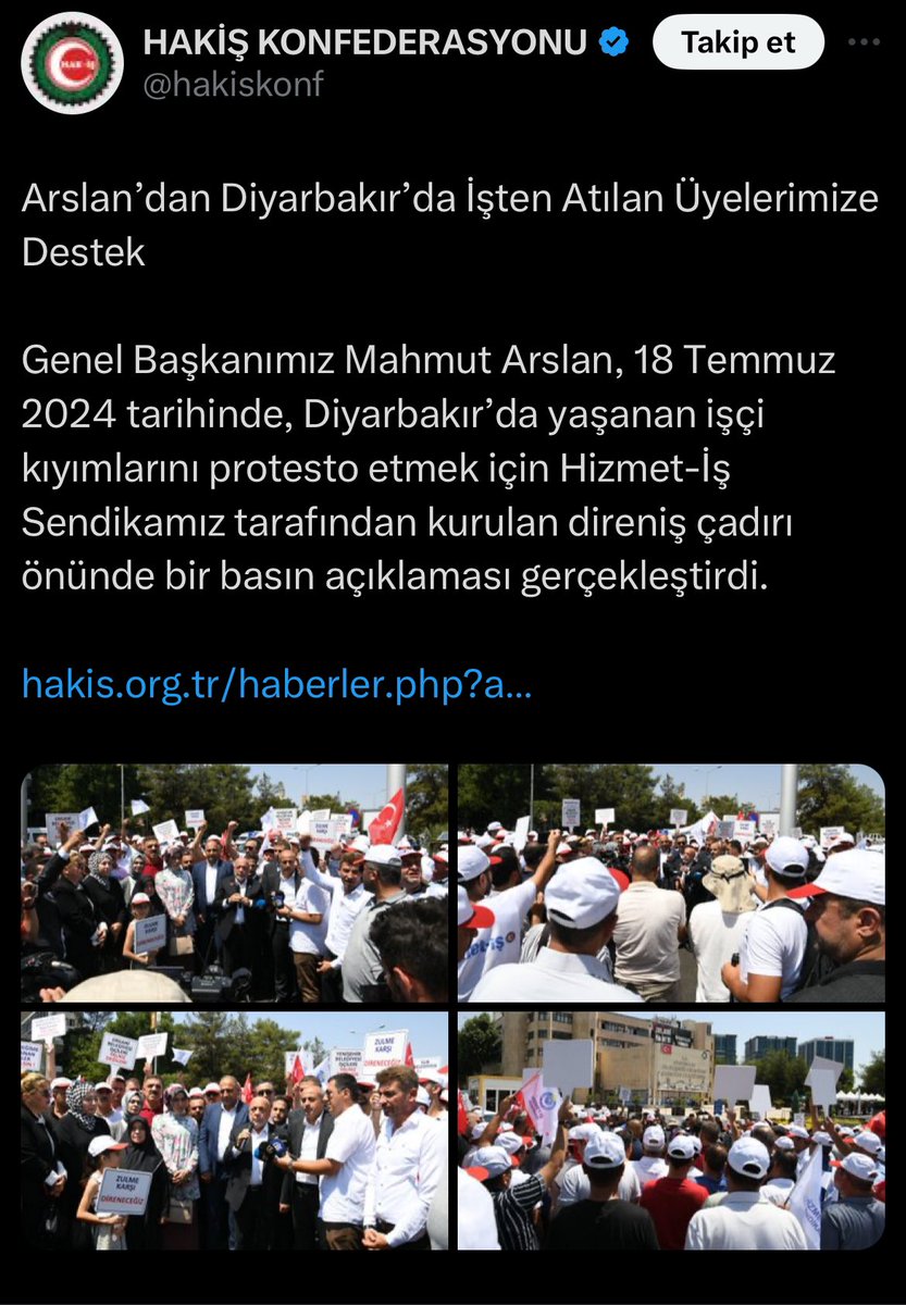 <a href="/mehbaykan/">Mehmet Baykan</a> <a href="/csgbakanligi/">T.C. Çalışma ve Sosyal Güvenlik Bakanlığı</a> Belediye Şirket İşçisine Yasal İş Güvencesi Verilmeden Bu Sorunlar Bitmez Sn <a href="/mehbaykan/">Mehmet Baykan</a> 
<a href="/RTErdogan/">Recep Tayyip Erdoğan</a> <a href="/tcbestepe/">T.C. Cumhurbaşkanlığı</a> <a href="/fahrettinaltun/">Fahrettin Altun</a> <a href="/iletisim/">T.C. İletişim Başkanlığı</a> <a href="/_cevdetyilmaz/">Cevdet Yılmaz</a> <a href="/csgbakanligi/">T.C. Çalışma ve Sosyal Güvenlik Bakanlığı</a> <a href="/isikhanvedat/">Prof. Dr. Vedat Işıkhan</a> <a href="/vedatbilgn/">Vedat Bilgin</a> <a href="/jsarieroglu/">Jülide Sarıeroğlu 🇹🇷</a> <a href="/_cevdetyilmaz/">Cevdet Yılmaz</a> <a href="/omerrcelik/">Ömer Çelik</a> <a href="/memetsimsek/">Mehmet Simsek</a> <a href="/Akparti/">AK Parti</a> @ahmetzenbilci