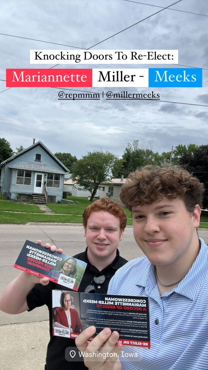 SoutheastIAYRs's tweet photo. Saturdays are for the Doors! We’re working hard to help re-elect @millermeeks 🗳️🇺🇸

#YoungRepublicans #IA01 #IowaGOP https://t.co/i0z01956sY