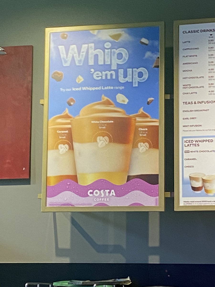 power_clare's tweet photo. So disappointed with @CostaCoffee Milton Keynes stadium. This is what you order and this is what you get. The staff say that it was ok. Should I have kicked up a fuss in store and demanded a refund? https://t.co/9fjSgsg45Y