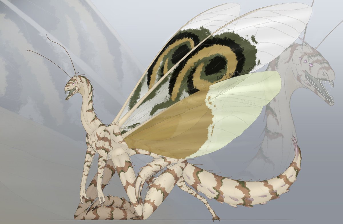 nel_liar's tweet photo. This is the mantis I got for a competition from Bemar. It was very interesting to take part in some kind of creature design competition😌

#инсектогенезис2023 #insectogenesis2023
#dragon #art #artist #digitalart #digitalartists #monsters #mantis #challenge #ivent #oc #ArtistOnX https://t.co/8lJyfgDPfr