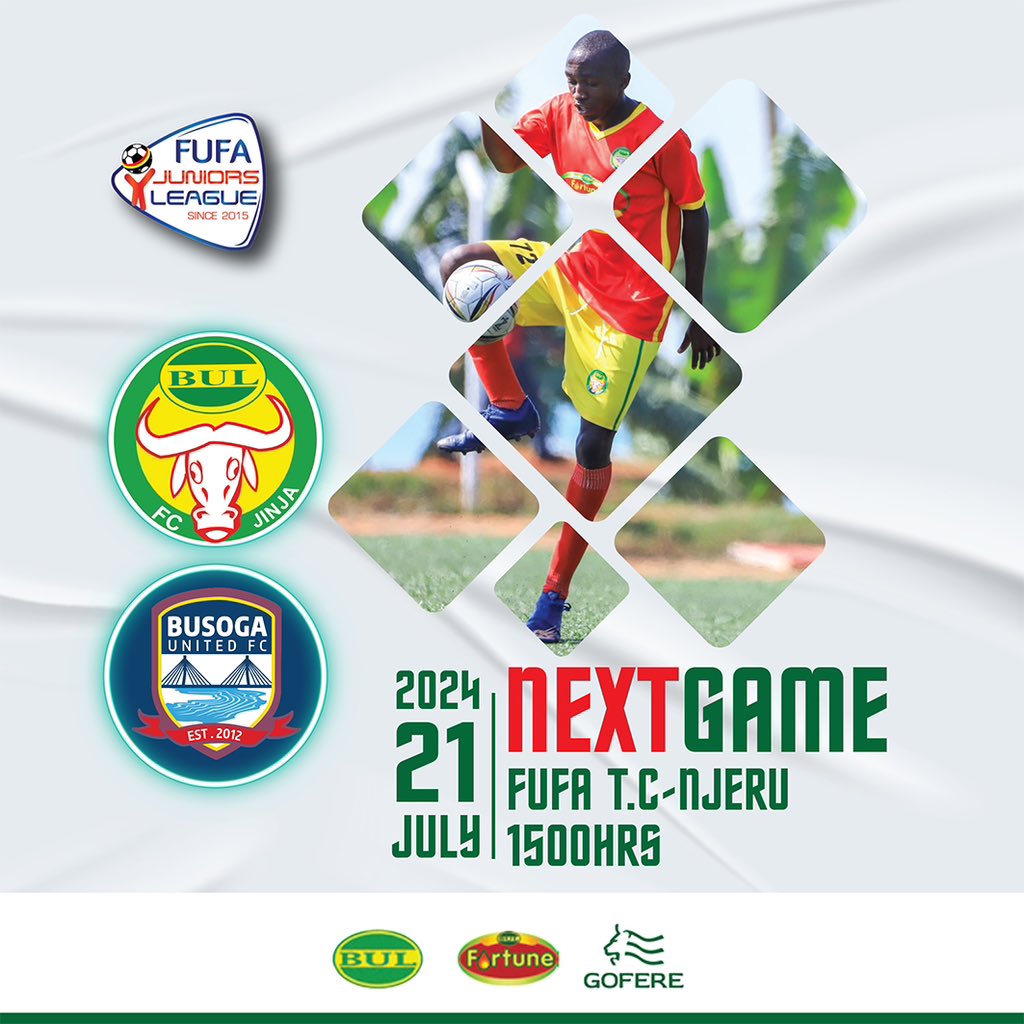 Bulfc1's tweet photo. #FUFAJuniorsLeague
#FinalRound
Back in action tomorrow against Busoga United at the FUFA technical center Njeru || #BULFC. || #BULBUS https://t.co/VbE3I4WqO1