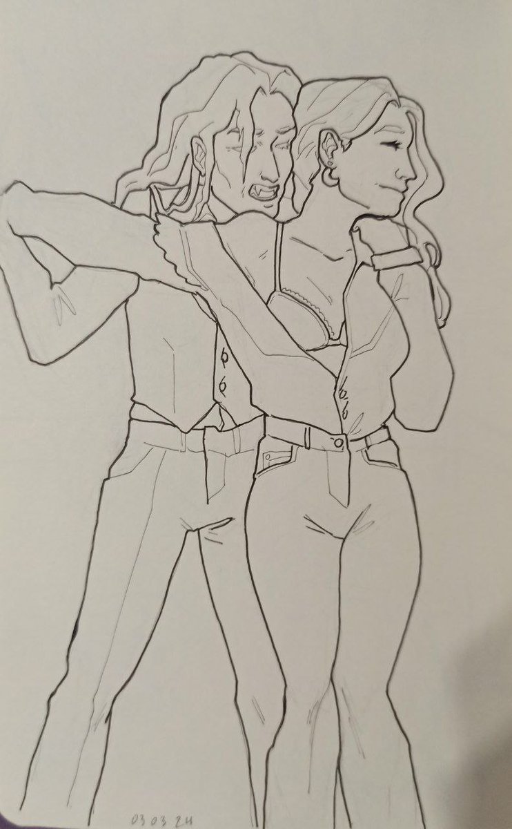nitskos's tweet photo. Honestly me and my friend have too many vampire OCs, line these vampire GFs 💌 https://t.co/qDRruX1hbe
