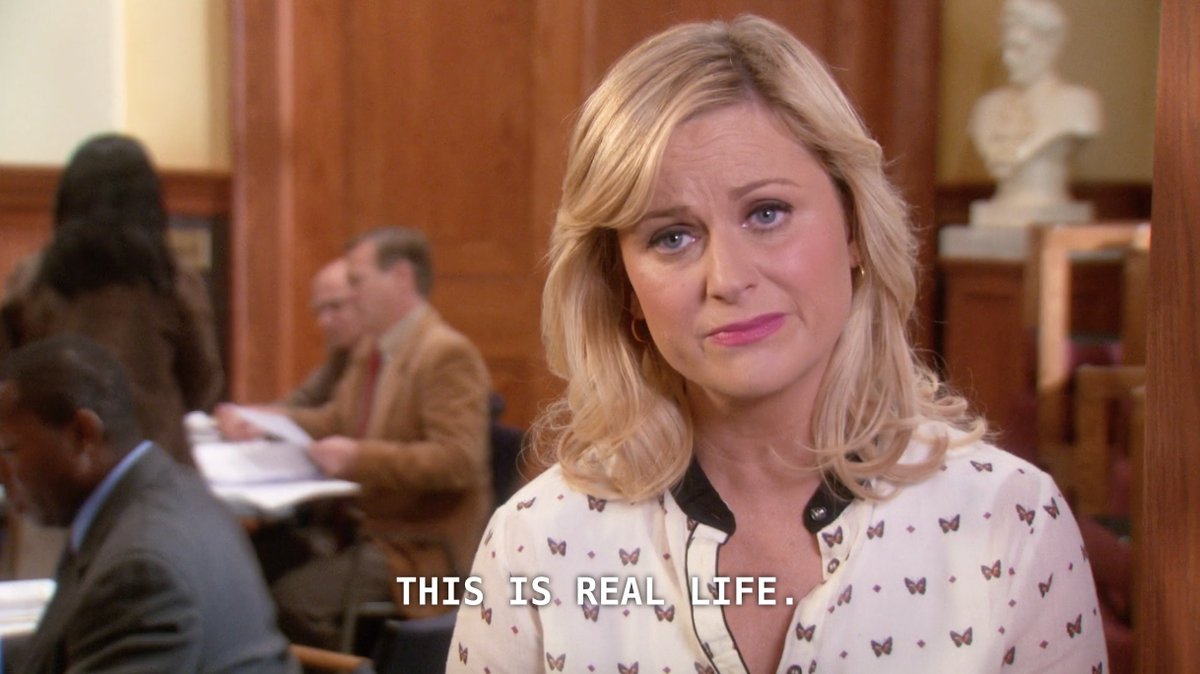 out of context parks and rec tweet media