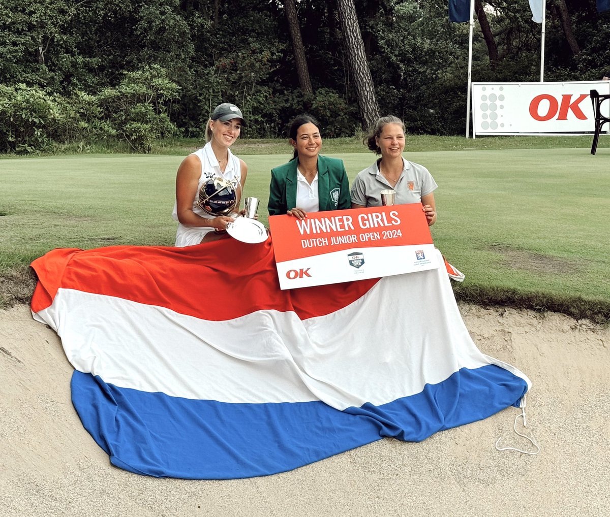 Noa_van_Beek's tweet image. Runner-up and Nations Cup winners Dutch Junior Open 2024!🥈🏆 74-69-77-72 (+4 total). Found some mental things to work on the couple of weeks but overall happy with how my game is. Thank you @junioropen and OkNederland for hosting every year a great tournament! #forp #kstatewgolf