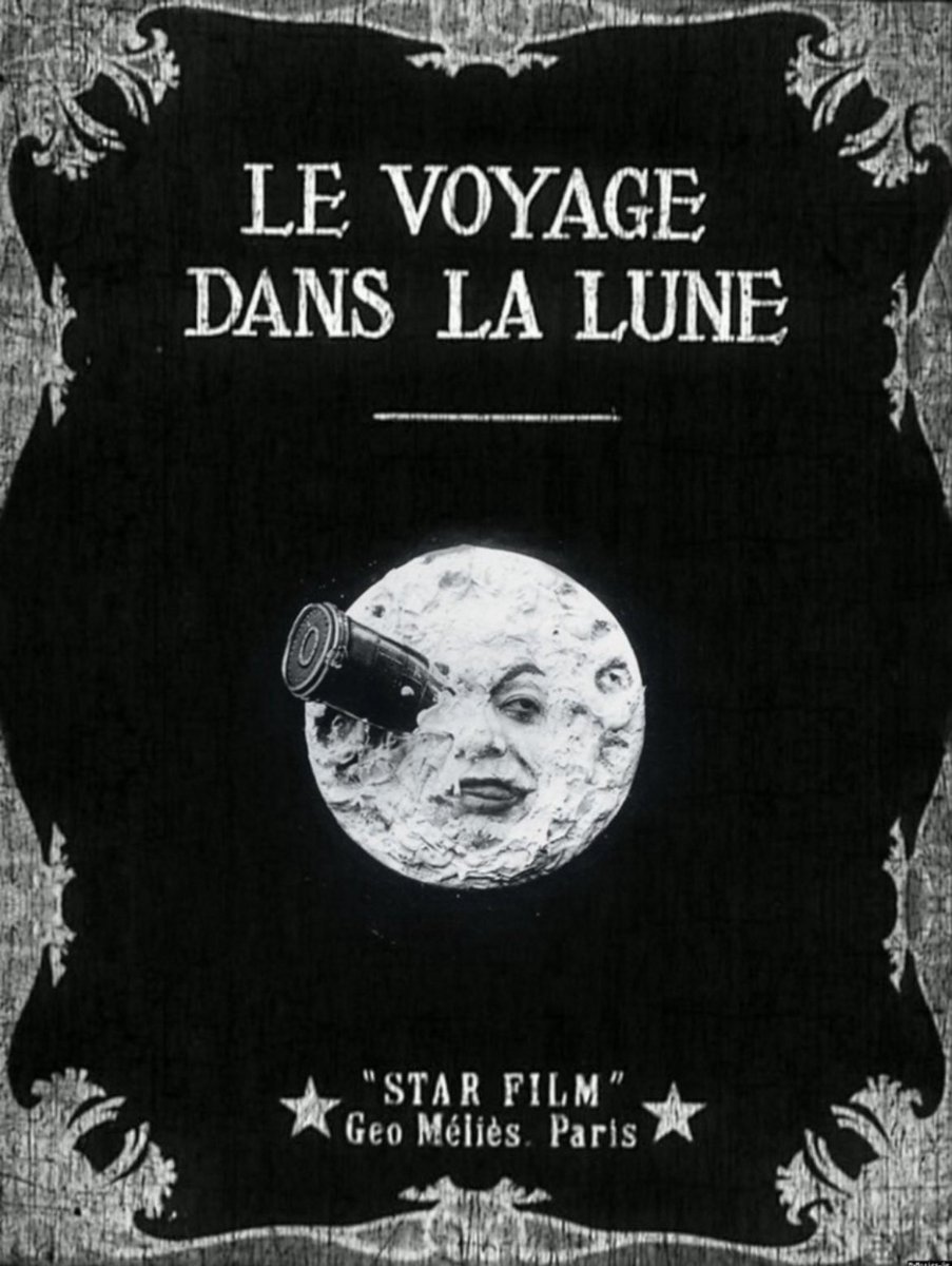 #Bales2024FilmChallenge

Day 20: Moon in a movie

Le Voyage Dans La Lune (1902)

Méliès’ masterpiece which brought Verne ands space travel to the silver screen. The filmmakers invented so many of the special effects that continue to be used in movie making today.