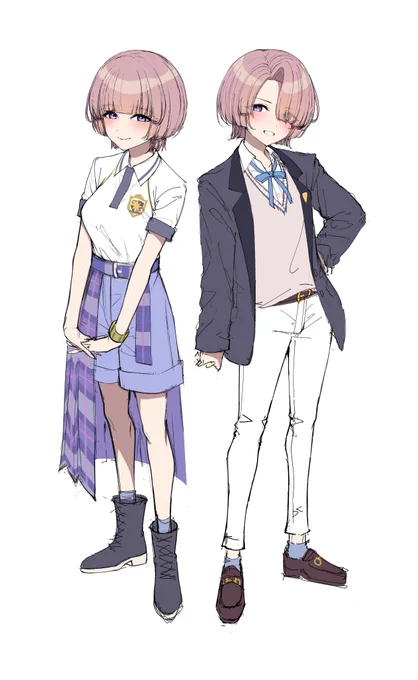 有村麻央の立ち絵のラフ、多分夏コミのアクスタになる予定 