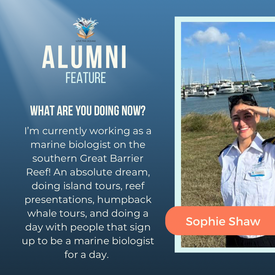 LoveTheOceans's tweet image. Introducing our very first Alumni Feature - Sophie Shaw 🌟

We’re always inspired by our amazing past volunteers; their journeys after LTO and the impacts they’re making. 

Read about what Sophie’s up to now!

#alumnifeature #marineconservation #lovetheoceans #alumni