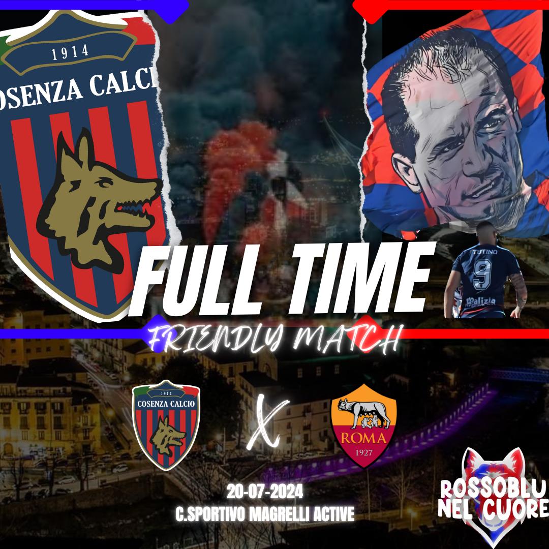 RNC_100's tweet image. FULL TIME!
COSENZA-ROMA U19 4-1
Prima uscita stagionale per i lupi che vincono contro i giovani della Roma.
In rete #Caporale, #Zilli (doppietta) e #Contiero. 
Prossima amichevole il 24 luglio contro il #Trapani❤️💙

#Cosenza #Roma #Amichevole