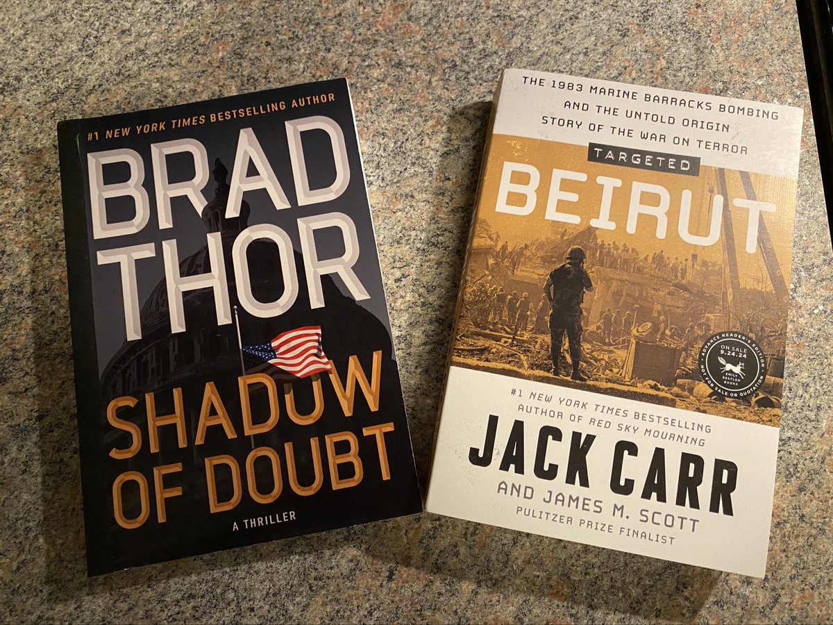 mlcarter34's tweet image. There’s book mail and then there’s BOOK MAIL!!! Talk about epic! @BradThor &amp;amp; @JackCarrUSA in the same envelope! Thank you @AtriaMysteryBus @AtriaBooks @EmilyBestler #ShadowOfDoubt #TargetedBeirut #ScotHarvath