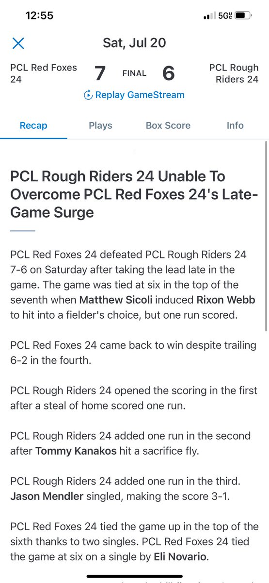 Red Foxes Baseball Club tweet media