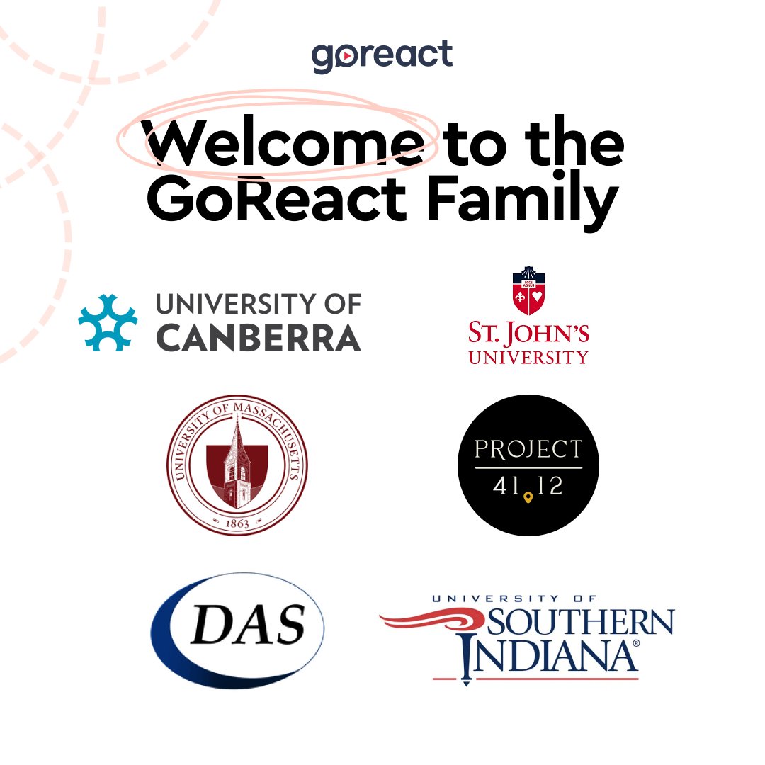 GoReact's tweet image. We’re thrilled to welcome our newest customers to the GoReact family! 🎉

#HigherEd #EdTech #SkillsLearning