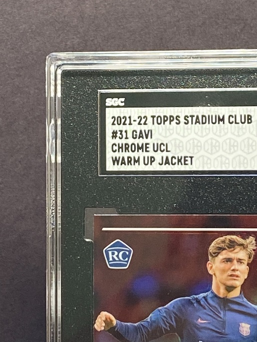 DC4Life60's tweet photo. @jcutlersburner 2021-22 Topps Stadium Club Chrome Rookie Variation SSP Gavi Refractor SGC 10

$140 Shipped https://t.co/thVfxIGNOO