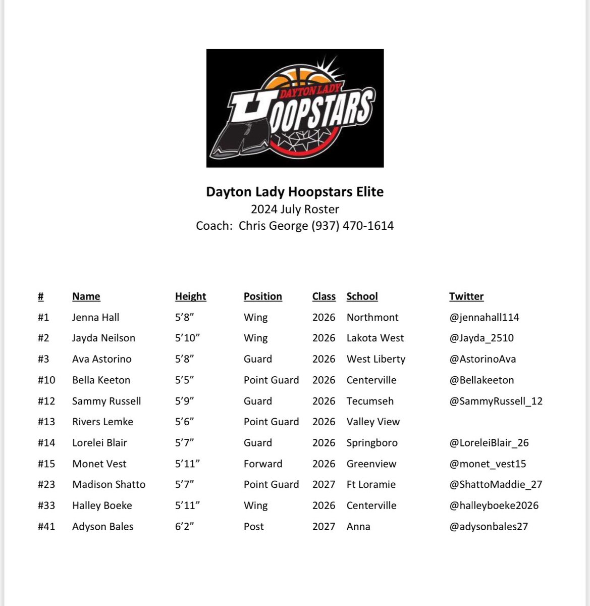 Coaches - we are back in action today at 2:15pm on Ct 4 and 7:15pm on Ct 1. #dlhfamily