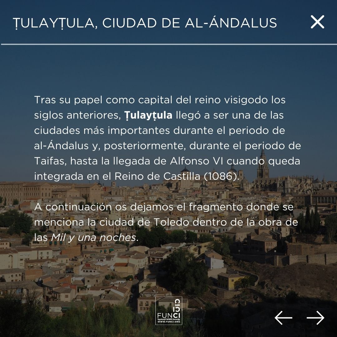 toledoislamico's tweet photo. ¿Sabes qué ciudad española aparece en «Las mil y una noches»?🤔
#literaturauniversal #Toledo #milyunanoches https://t.co/bWInRVA21f