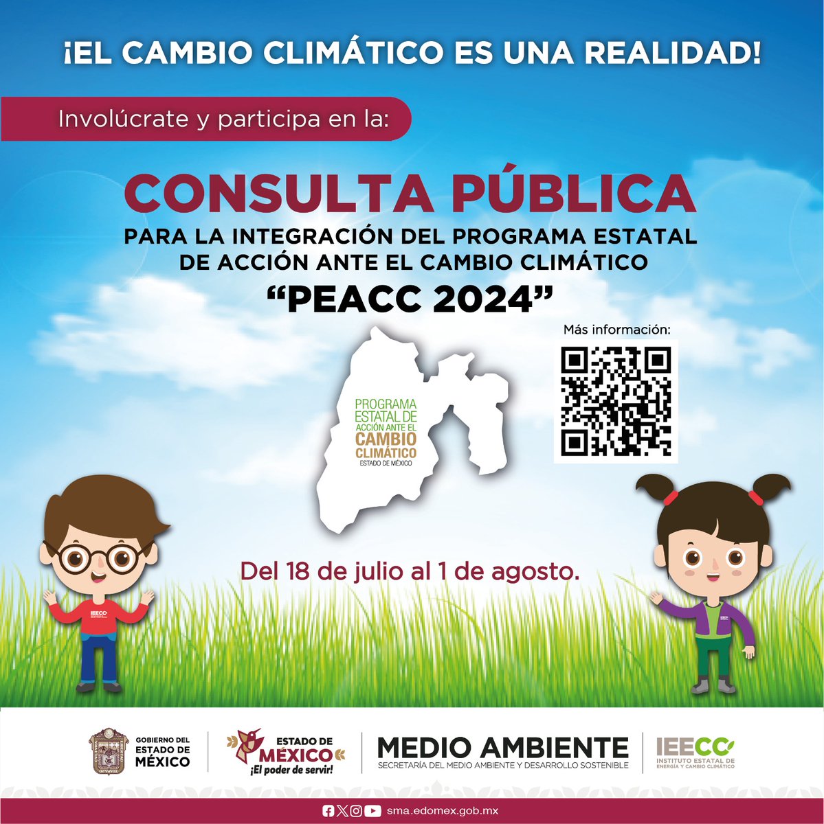 ContraloriaGEM's tweet photo. Participa en la #ConsultaCiudadana para la integración del Programa Estatal de Acción ante el Cambio Climático #PEACC 2024: https://t.co/ARxvsaWSEc
Del 18 de julio al 1 de agosto.
¡Involúcrate!
#MedioAmbiente
#IEECC https://t.co/EsdxNmGcOF