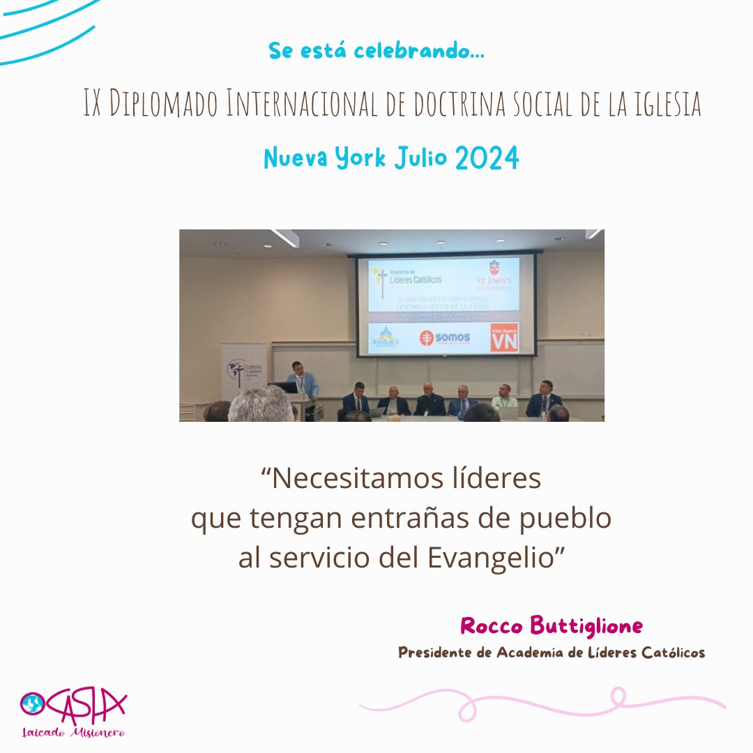 ocashaccs's tweet photo. “Necesitamos líderes que tengan entrañas de pueblo al servicio del Evangelio”
Rocco Buttiglione,  Presidente de Academia de Líderes Católicos
#liderescatolicos🙌 #Laicos #doctrinasocialiglesia https://t.co/ZZCrXwreT3