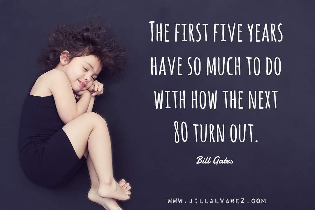 The first 5 years are critical for development.The brain develops faster than any other time gathering experiences that shape the rest of our lives.🧠🌱