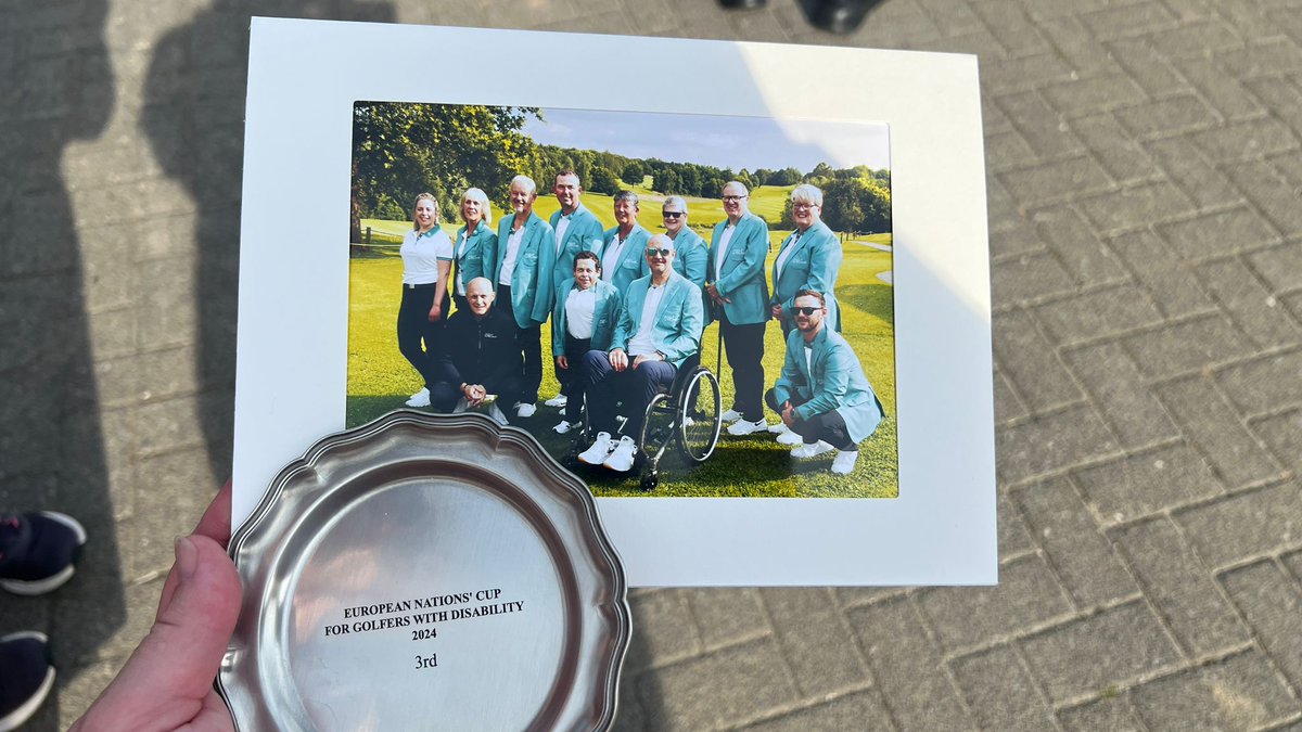 Paul Kelly (@kellyprc) on Twitter photo Proud Captain post
What a final day Euro Disability event in Germany
6+ hrs round in 32 degree heat
☀️☀️☀️
Everyone battled away
3rd place in the Nations Cup
4th place in the Team Championship
What a group of legends <a href="/GolfIreland_/">Golf Ireland</a> <a href="/EGA_golf/">European Golf Association</a> #golff4all Proud Captain post
What a final day Euro Disability event in Germany
6+ hrs round in 32 degree heat
☀️☀️☀️
Everyone battled away
3rd place in the Nations Cup
4th place in the Team Championship
What a group of legends <a href="/GolfIreland_/">Golf Ireland</a> <a href="/EGA_golf/">European Golf Association</a> #golff4all