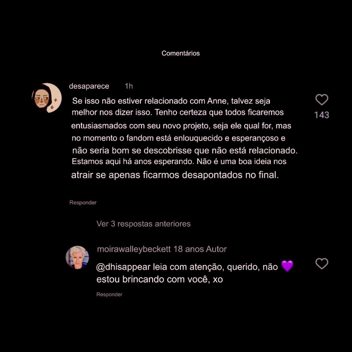annewithanebr's tweet photo. Moira NÃO descartou que o anúncio dessa segunda-feira seja em volta do universo de #AnneWithAnE. https://t.co/jbNYRXunUK
