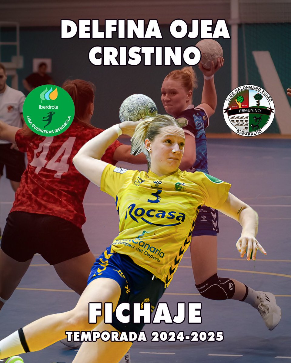 CbmZuazo's tweet photo. ⚠️ FICHAJE ⚠️
🏆 Temporada 2024-25
🎙 La 1a. Iinea internacional argentina Delfina Ojea @DelfinaOjea hará parte de las #GuerrerasZuazotarras Tras su paso por @BMRemudas vendrá a Barakaldo a poner "La Garra" vestida de rojinegra 🔴⚫️ Ongi etorri! 👏 👏👏
📸 C.B. Remudas
#ZuazoGara https://t.co/dTLabE1Y5A