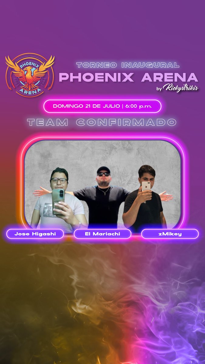 BIENVENIDOS A LOS MIEMBROS DE NEVEN, QUE ESTARÁN COMPITIENDO  NOMBRE DE LA CASA 
PHOENIX TEAM by <a href="/NEVEN_TEAM/">NEVEN</a> 
🔥🐦‍🔥🏆🎮

@zMikeyTv <a href="/Josehigashi328/">Jose higashi328 🇲🇽</a> <a href="/JoseluisDelbos2/">NVN BH EL MARIACHI</a>