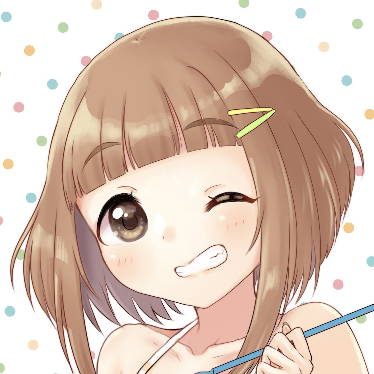 「お顔 」|紅月みいのイラスト