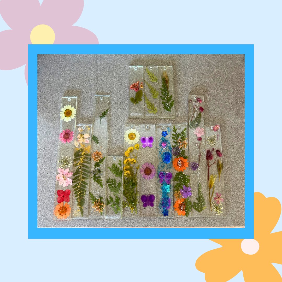 brantlibrary's tweet photo. Florals? For summer? Groundbreaking 💮🌻

Thanks to everyone who participated in our whimsical and magical DIY Resin Bookmark program with Brooklyn! 

#BrantLibrary #DIYBookmarks #Resin #DIYProjects https://t.co/QgJucyPuHT