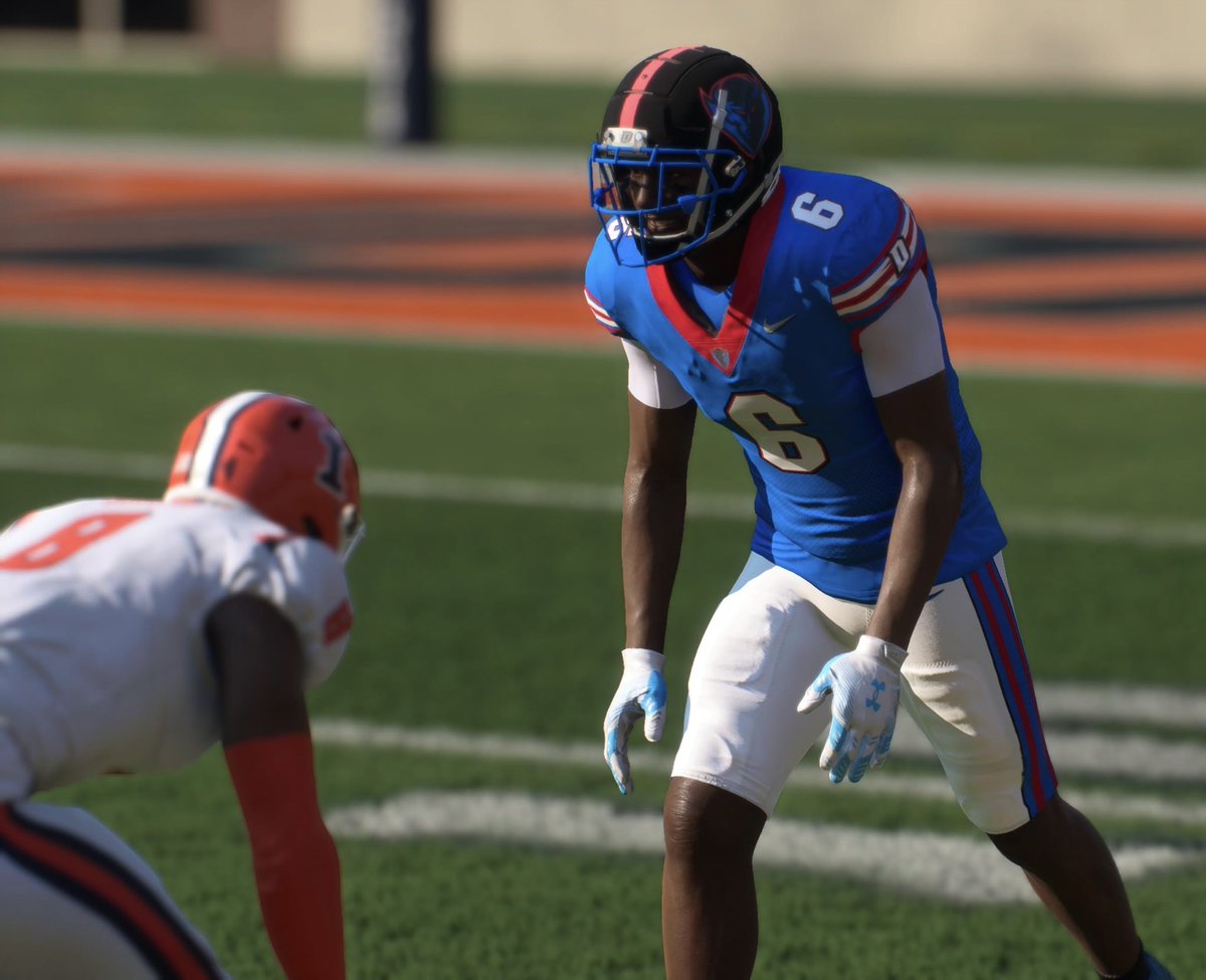 GoodsOnSports's tweet photo. Every team needs a rival. Introducing DePaul to College Football 25. Search for username Sabres2013. #dpbb https://t.co/gFKZAGG4YP