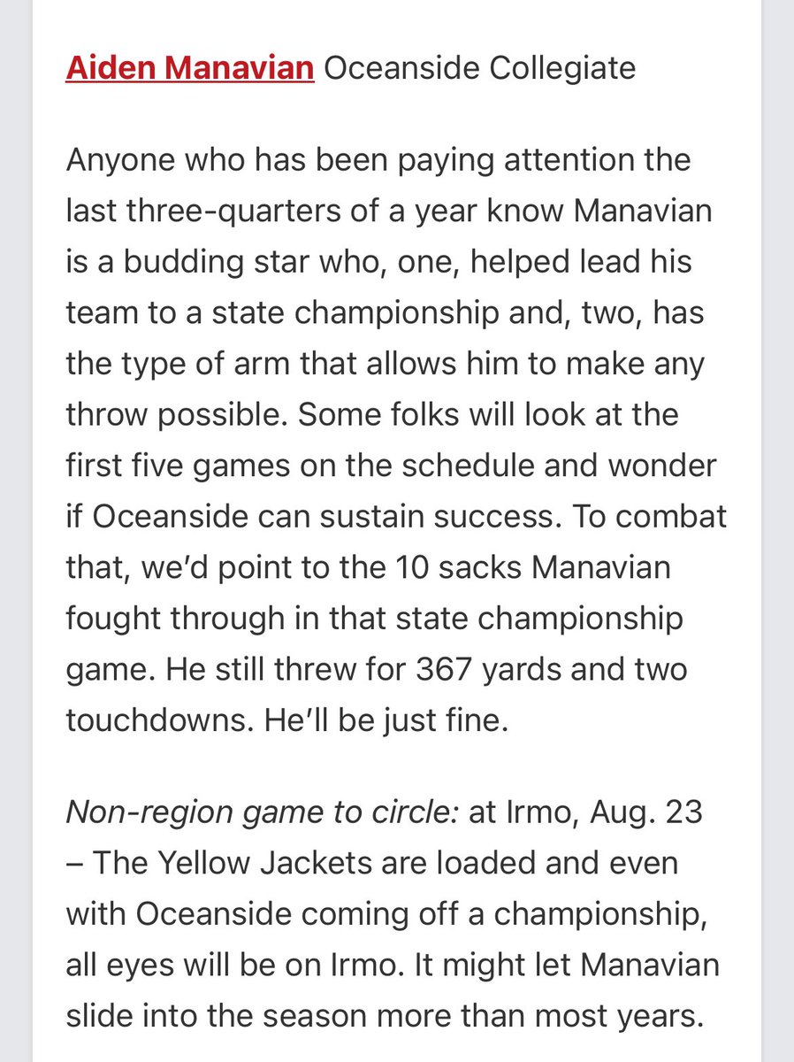 bigplay_Aiden's tweet image. thanks for the write up @PrepRedzoneSC