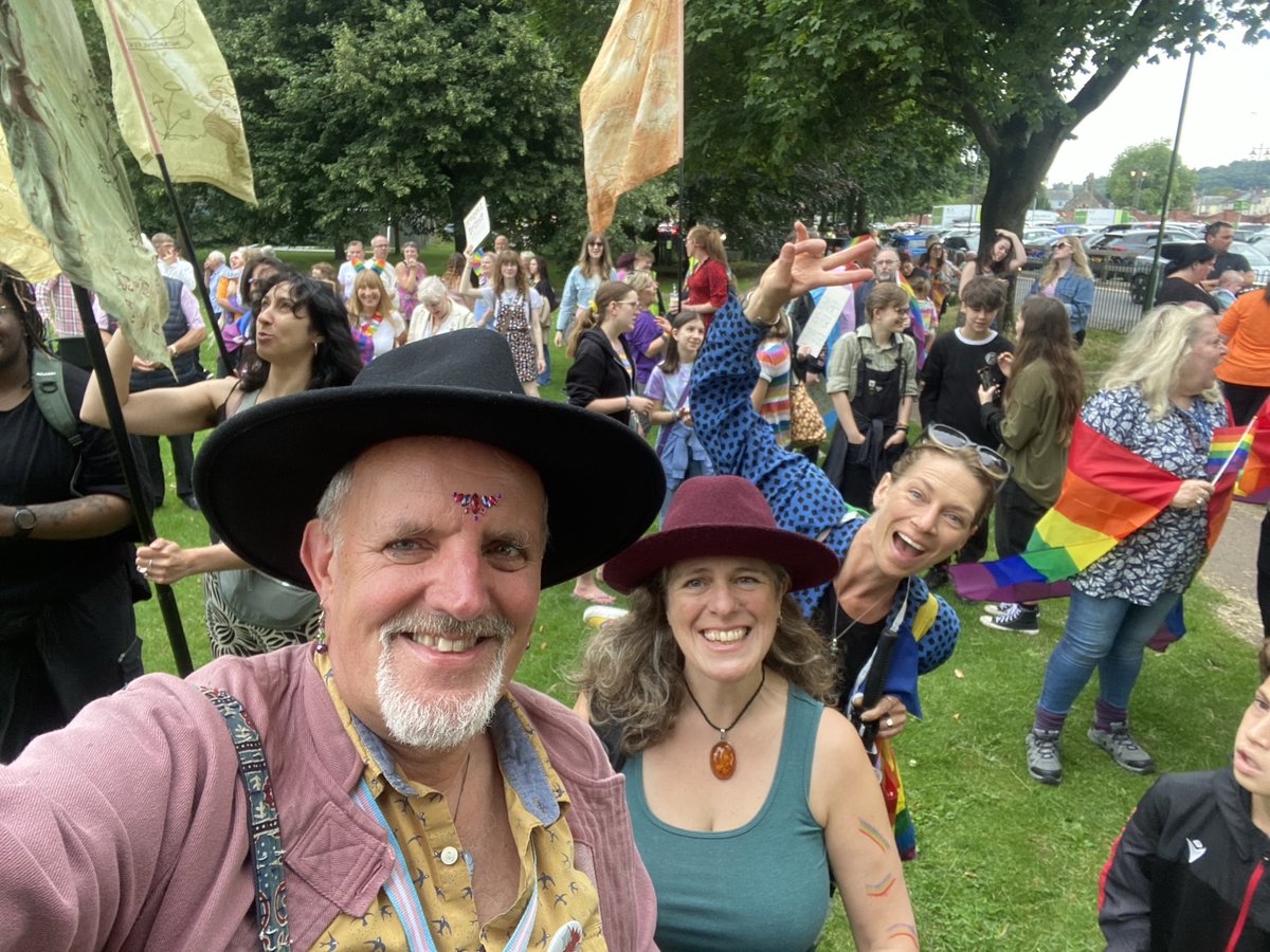 Ian_Chandler's tweet photo. Fabulous time was had by all at Monmouth’s first Pride. Thanks to the organisers, our LGBTQ+ community coming together and all the allies giving their support. #PrideIsCelebration #PrideIsProtest 🏳️🌈🏳️⚧️🕺❤️ https://t.co/g4DzjASQaq