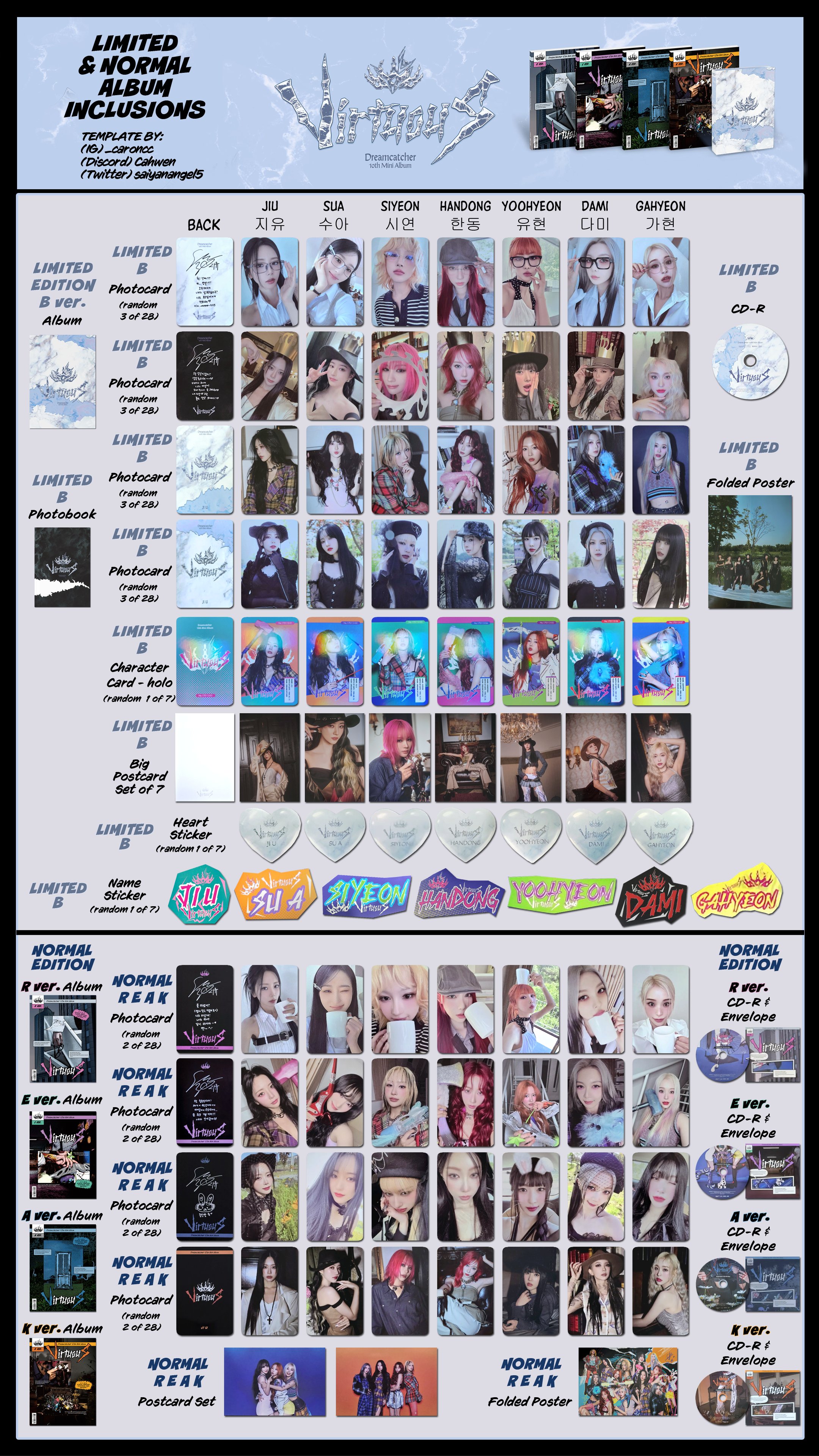 DREAMCATCHER VirtuouS whoop サイン ガヒョン ポスカ Dreamcatcher [VirtuouS] Whoop japan store POB Photocard Full