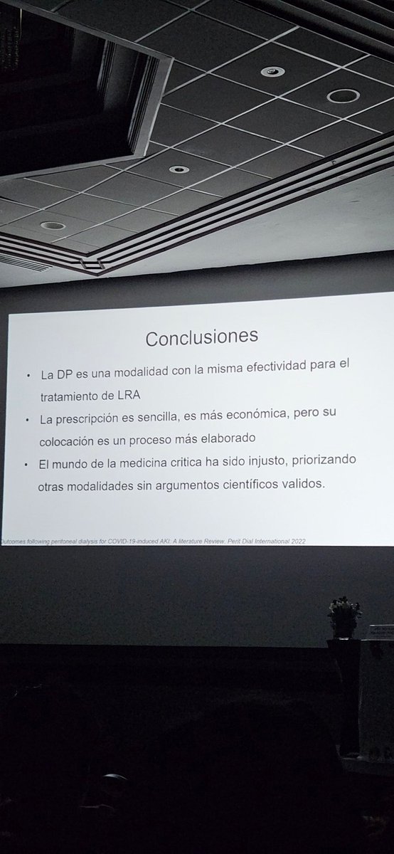 lluncornefro's tweet image. Excelente presentación del Dr @JonathanNefro sobre el uso de DP en LRA.
✅️ 🟰 o mejor que TRRC
✅️ 🟰 que HD
✅️ volúmenes bajos 🟰 eficacia
A seguir impulsando el uso de DP en 🇵🇪
#PDFirst #interventionalnephrology #PocusPerucho