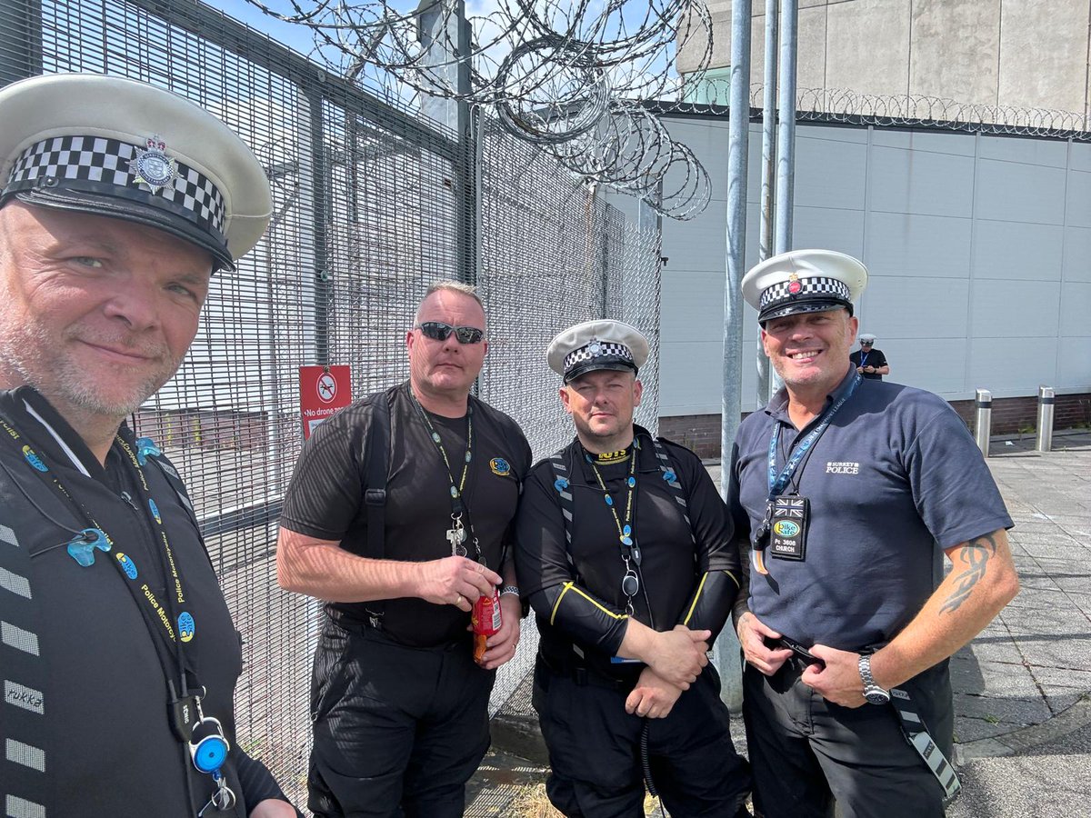 DerbysRPUBikers's tweet image. Our team are now back in the Shire, following the last week in #London, working with colleagues from all over the UK.
Special thanks to @SurreyRoadCops @SurreyPolice &amp;amp; @leicspolice @LeicsPoliceRPU for the loan of Churchy &amp;amp; Daz.
Great colleagues/friends to work with. 
#vipex