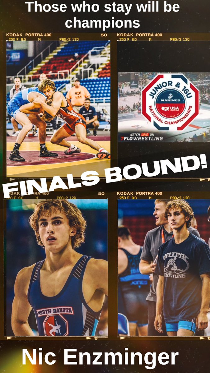 Nic Enzminger is Finals Bound!  
Those who stay will be CHAMPIONS