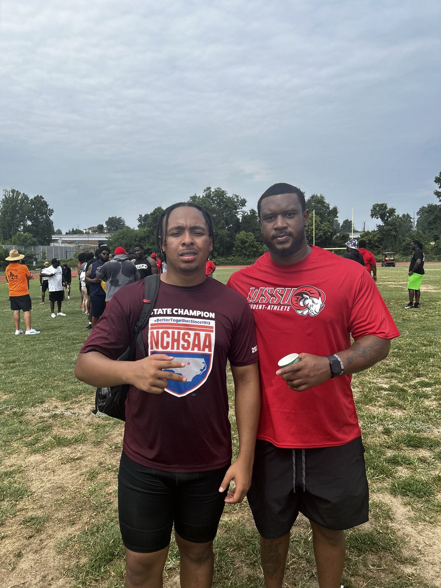 Jeremiah Williams (C/O'25) ATH - 3.8 GPA from Wilson Preparatory Academy NC had a great day competing at Coach Robert Massey Winston Salem State football camp