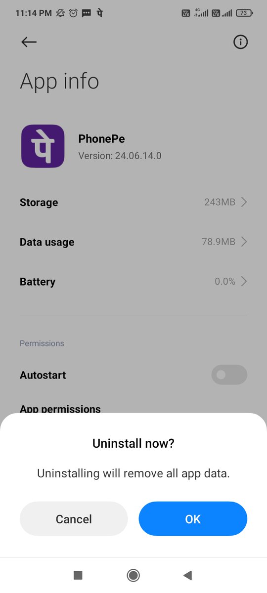dm_siddu's tweet photo. #uninstallphonepe #Karnataka
First time I am using Google pe and installed in my mobile phone bya bya #PhonePay #uninstallphonepe install #Googlepe wrong statement leads to decline. https://t.co/7ZvQtPYvFg