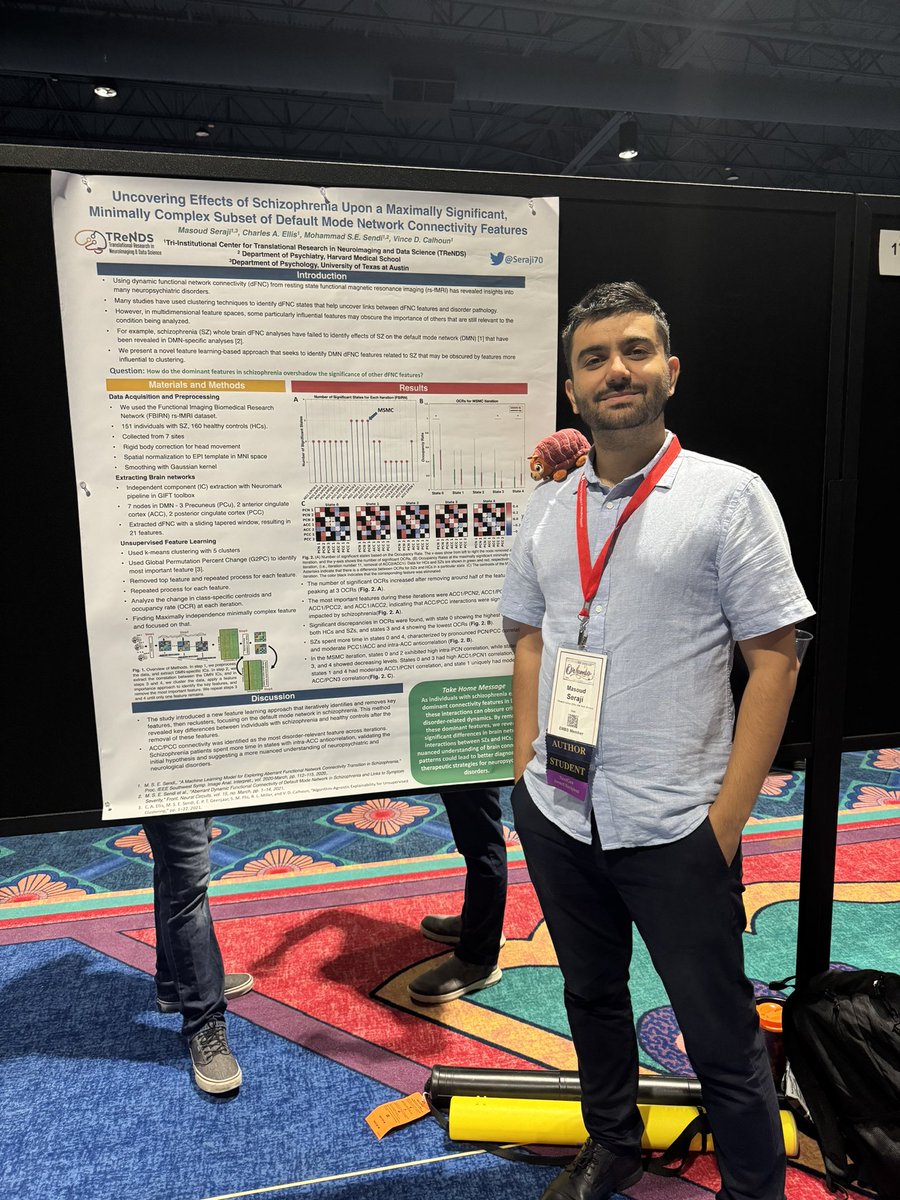 seraji70's tweet image. Excited to participate in #EMBC2024! Thrilled to present alongside my lab mate @CharlesAEllis01 @DrCyphi and grateful for the support from my supervisor @vdcalhoun . Winning the Next Generation Award is an incredible honor🏅.
@CenterTrends
@IEEEembs
#NextGenAward
#Armadilo