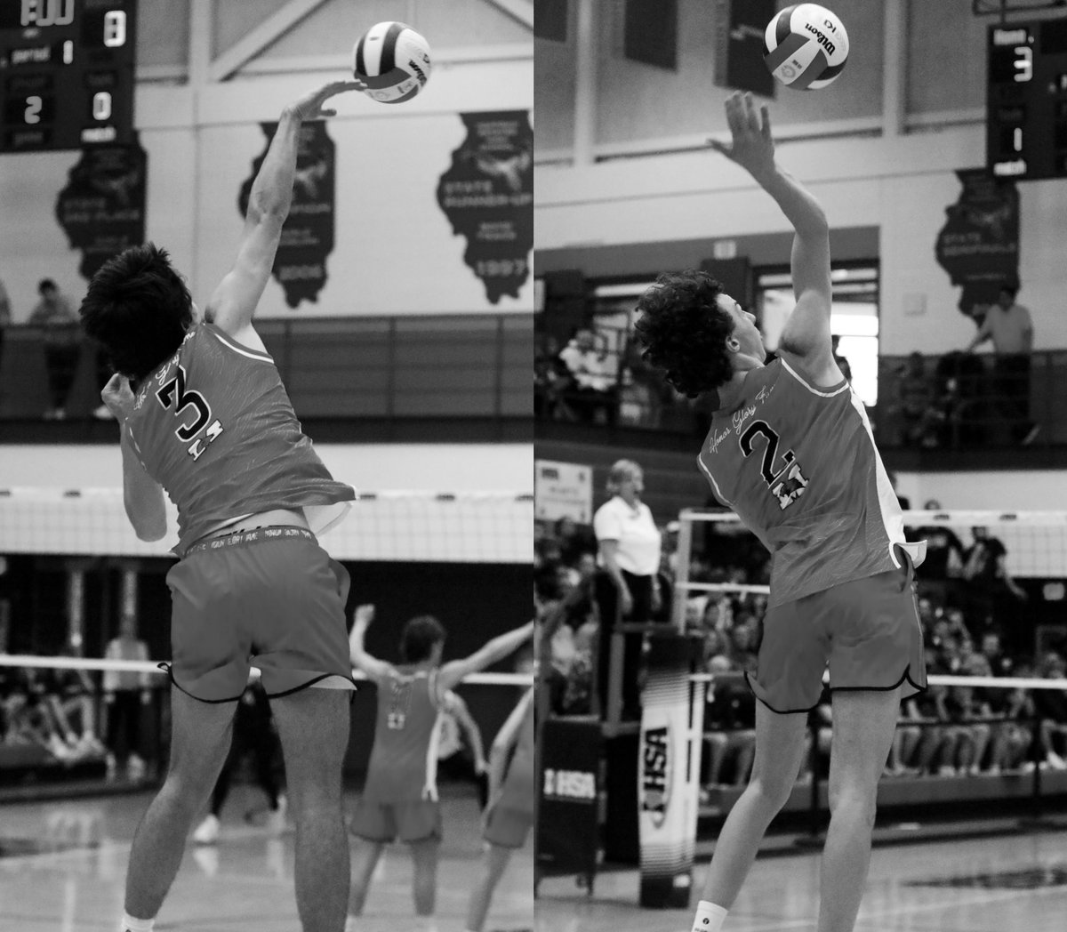 RedHawkVB's tweet image. Juniors 3️⃣Nathen Toth &amp;amp; 2️⃣Christian Teresi named 1st Team All-Americans 🇺🇸🤩🤝 First All-American duo on same team in #Program History for the National Runner-Up RedHawks 🏐🇺🇸 #ProgramLeaders volleyballmag.com/kelly-2024-vbm…