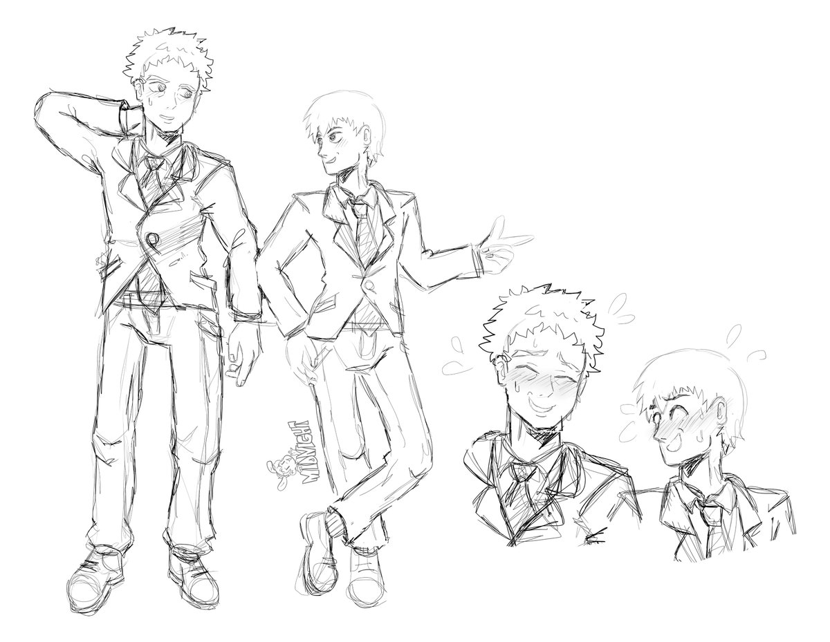 MidnightRabbit8's tweet photo. Just some sketching, I'm bored..... might color it later #mp100 #serirei https://t.co/vojs2F6pKY