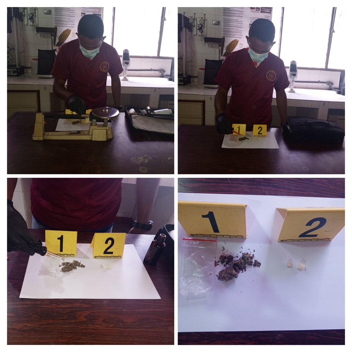 LC21GNB's tweet photo. #20Jul Experto del LC-21 realiza prueba quimica a 2 trozos tipo de una sustancia blanca (Cocaína) con un peso de 1.1gr y 1 envoltorio tipo ziploc contentivos de restos vegetales (Marihuana) con un peso de 3.1gr en apoyó a la brigada de élite Politáchira https://t.co/h2EfjMWm6w