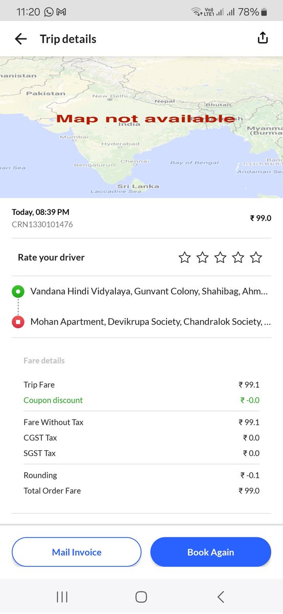 KalpakSheth's tweet photo. @porterit_ very bad service today i order &amp; trip start after 10 minute trip complete money debit from my account but driver is not coming pickup &amp; drop very fraud https://t.co/X0enI9LAGd