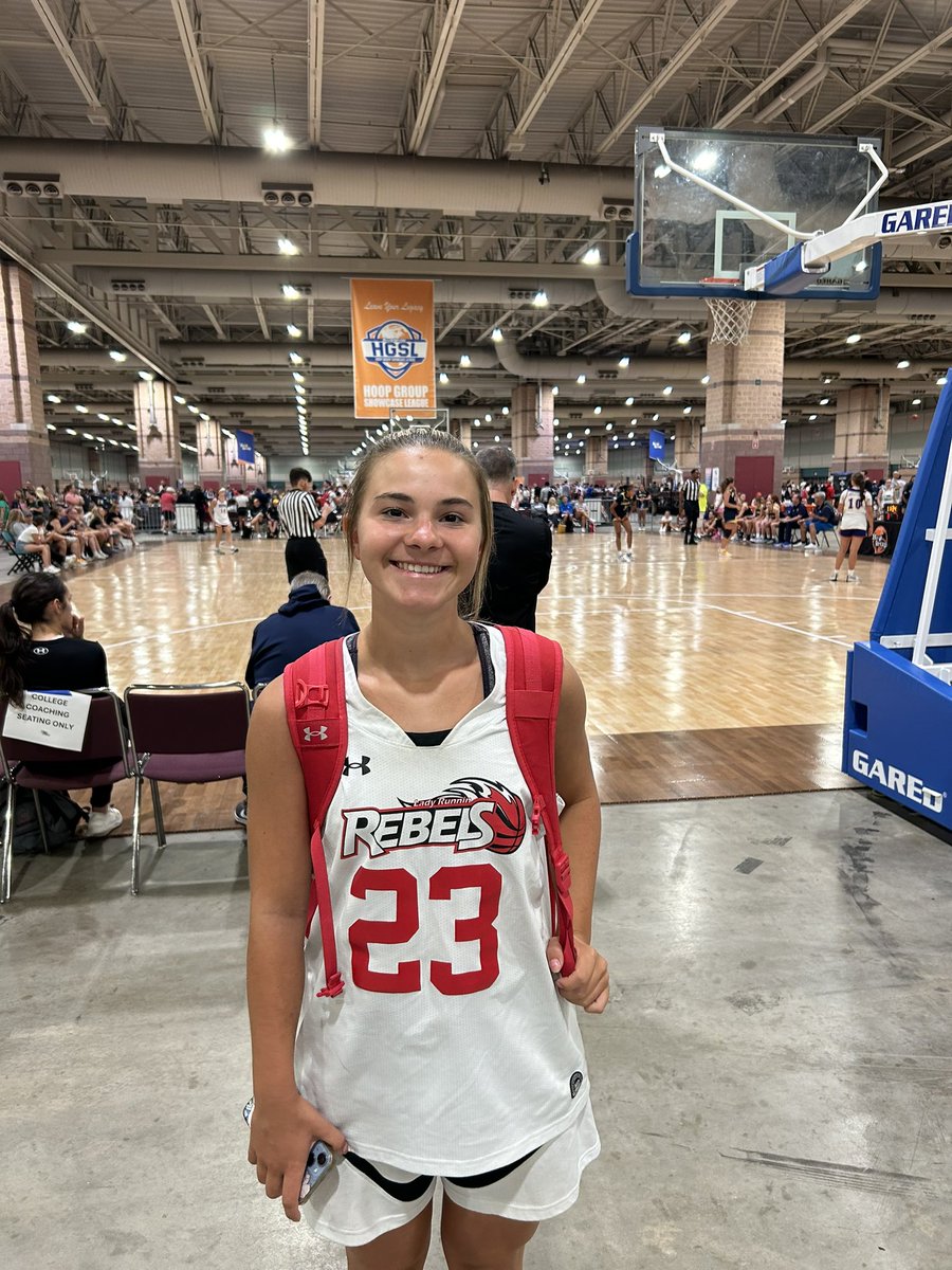 Berks Catholic 2025 G Madison Langdon (<a href="/MLangdon2025/">Madison</a>) scored 15 points and went 5/6 from 3 for Lady Runnin Rebels 17Us in a narrow 40-39 loss to Vibez 17Us in Atlantic City during the Hoop Group Girls Championship. 

#BerksGirlsBasketball