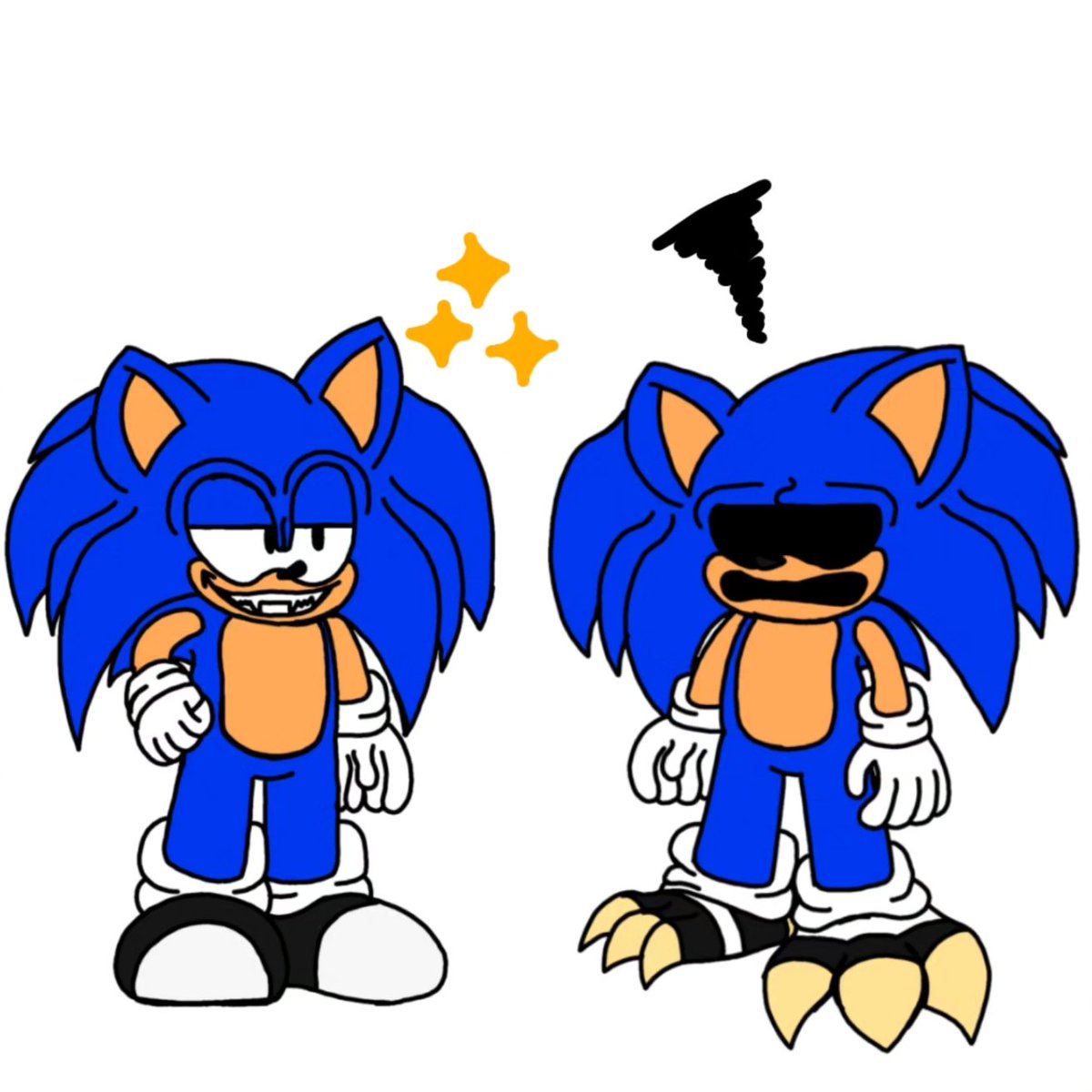 LuciArtWorks79's tweet photo. Fanart for @MrPixel110308
I drew Sonic OMT but he's meeting his Anti/Good Side Version of himself but I worked on it in the Morning so I hope you like it Pixel
#onelastround https://t.co/MyrnwZpLdI