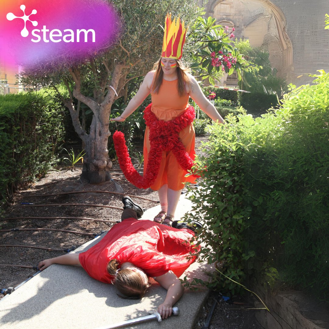 steam_school's tweet photo. Day 8 of STEAM Summer School was a huge success! 🎉🌟 Our participants nailed their afternoon event without a hitch, and the audience loved it! 👏🙌 Special shoutout to Jeanie V for beating the heat like a pro! 🌞✨🎤 #steamsummerschool #beattheheat #ideageneration https://t.co/82KPNodWK9