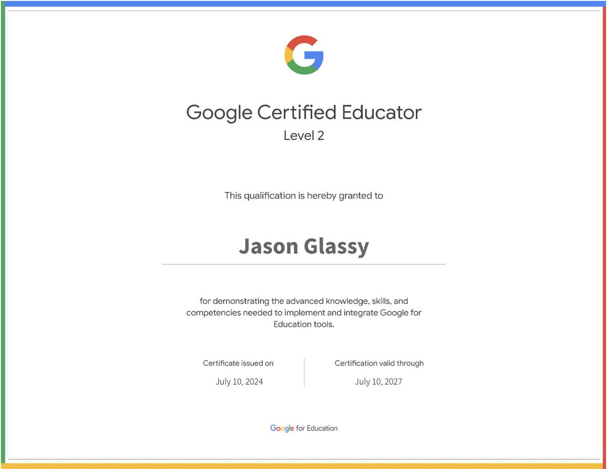 GlassyEdTech's tweet photo. I thought it was easier than Level 1 tbh  #GoogleEdu #cuiedtech https://t.co/rP9Bx2BYrc
