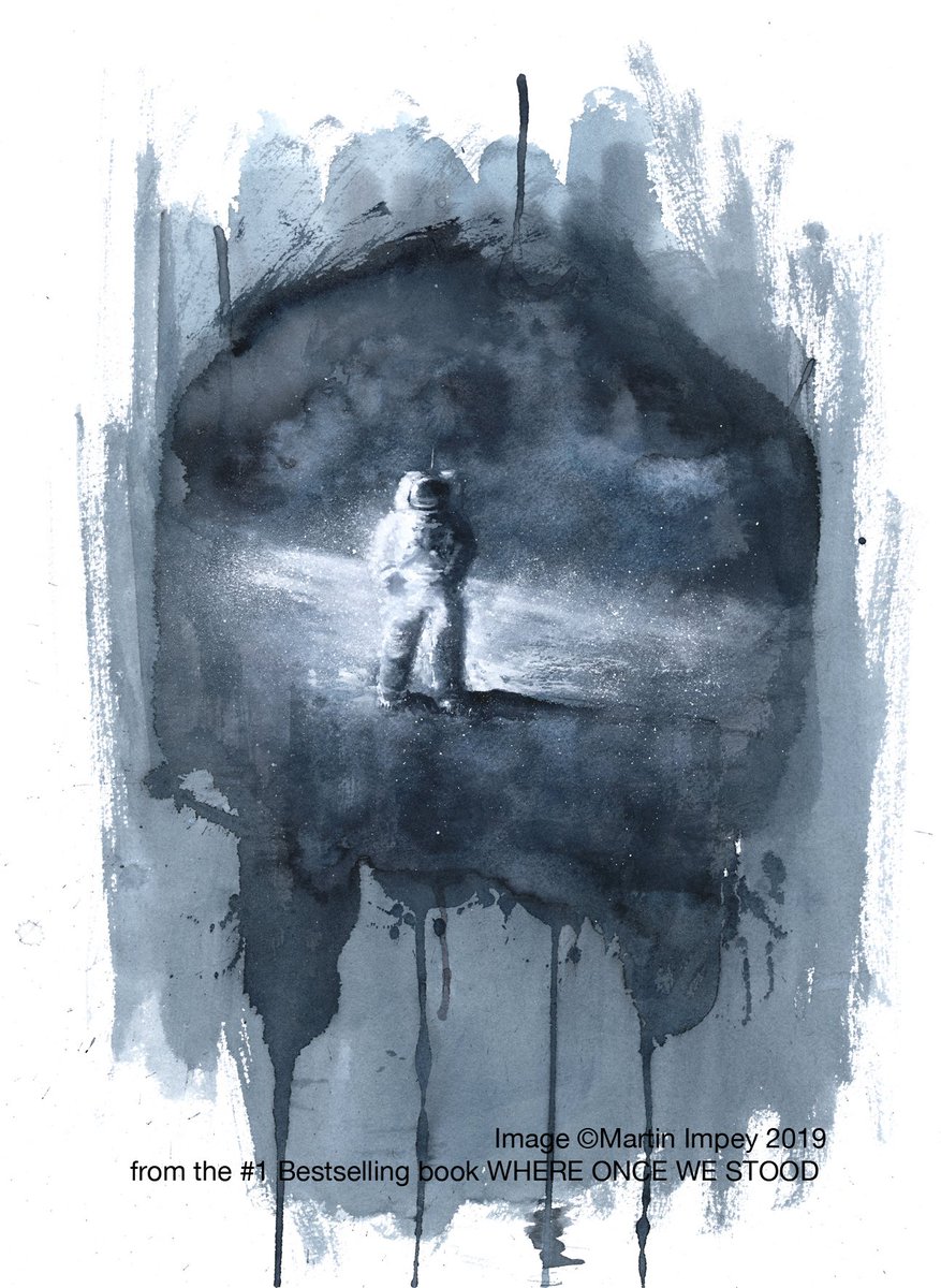 Martin_Impey's tweet photo. My painting of Neil on the lunar surface #OTD 55 yrs ago.
#WhereOnceWeStood is a #1 bestselling book, over the last 5 years has been used extensively in schools to teacher the next #spaceexplorers to dream big and achieve the impossible!
#Apollo11 #Spaceart #Science #MoonLanding https://t.co/bBjNKwWUou