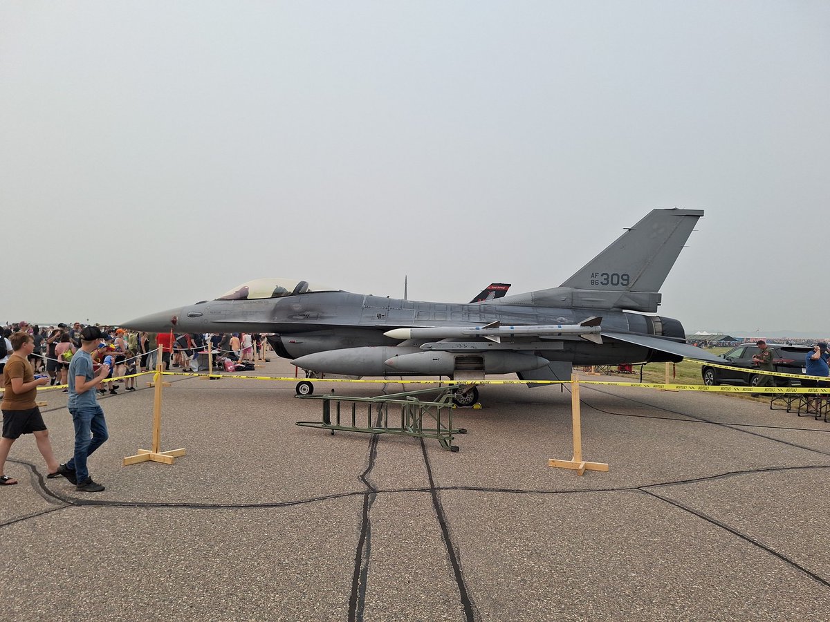 benofficer's tweet photo. 100 years of the Royal Canadian Air Force. Too bad it is a smokey day at the CFB Cold Lake Air Show today. @flightradar24 #CLAS24 https://t.co/wT79Ki1YE3